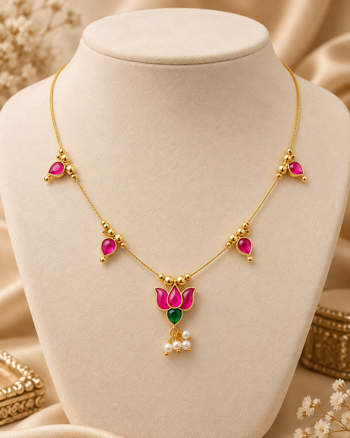 Gold plated necklace