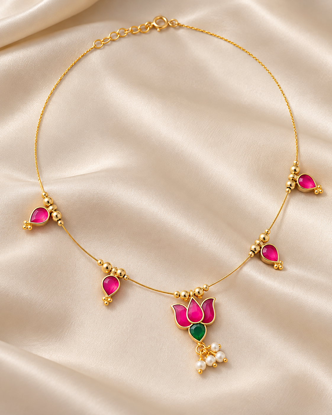 Gold plated necklace