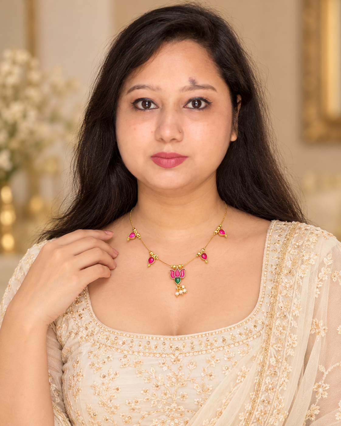 Gold plated necklace