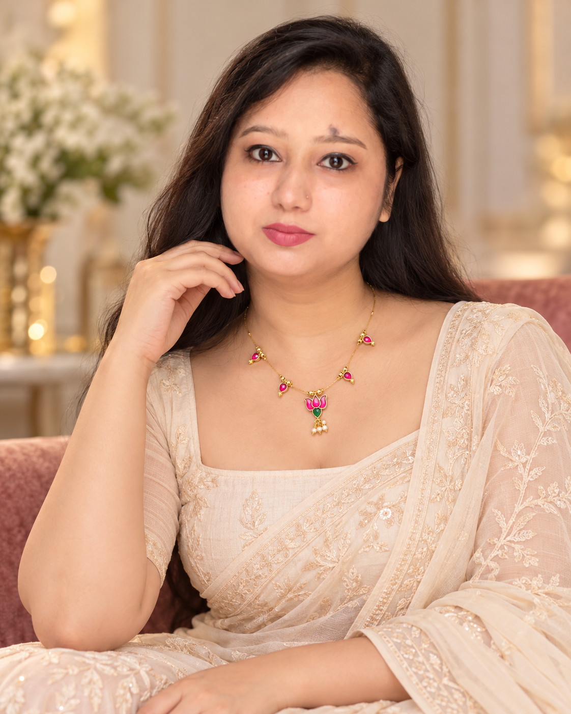 Gold plated necklace