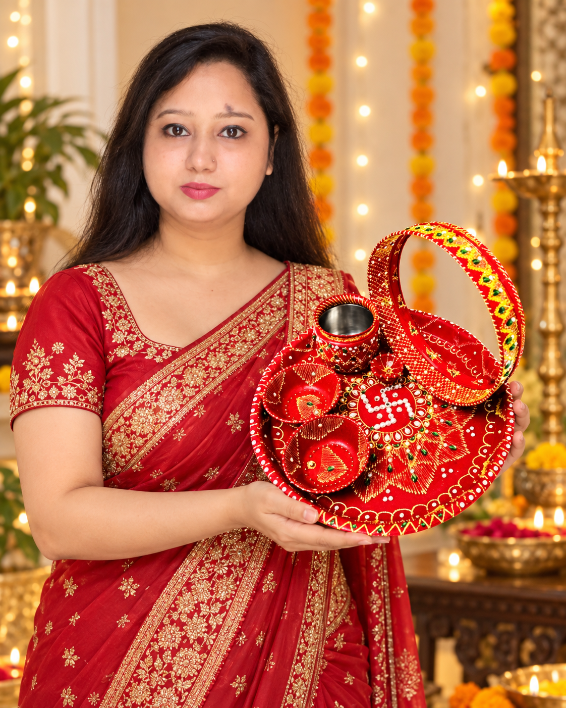 Karwa Chauth Premium Pooja Thali