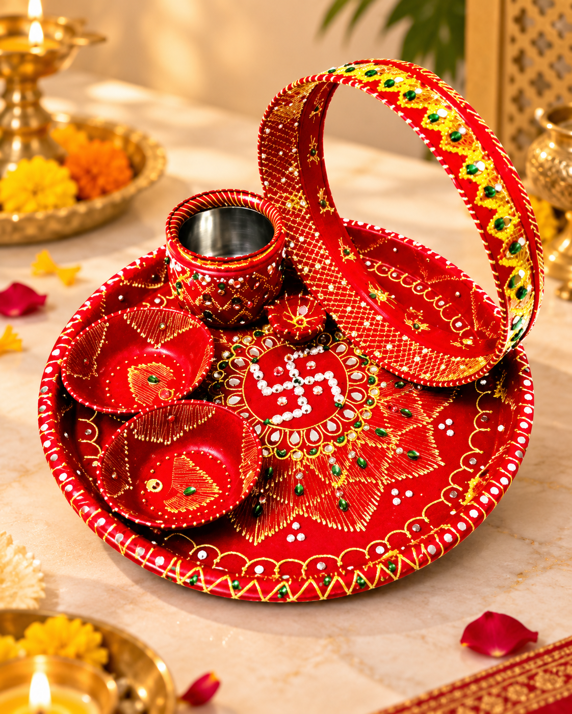 Karwa Chauth Premium Pooja Thali