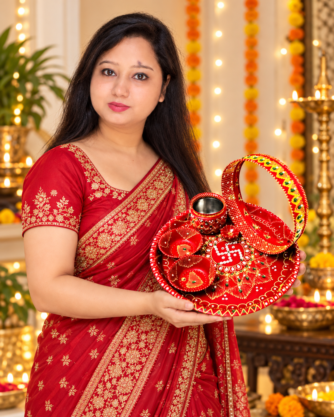Karwa Chauth Premium Pooja Thali