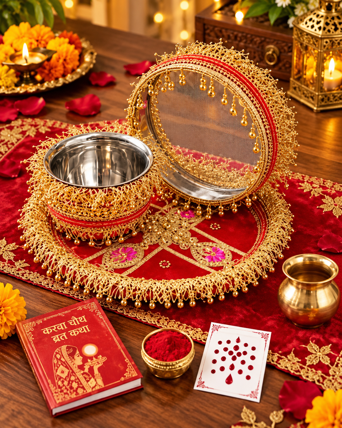 Premium Karwa Chouth Pooja Thali