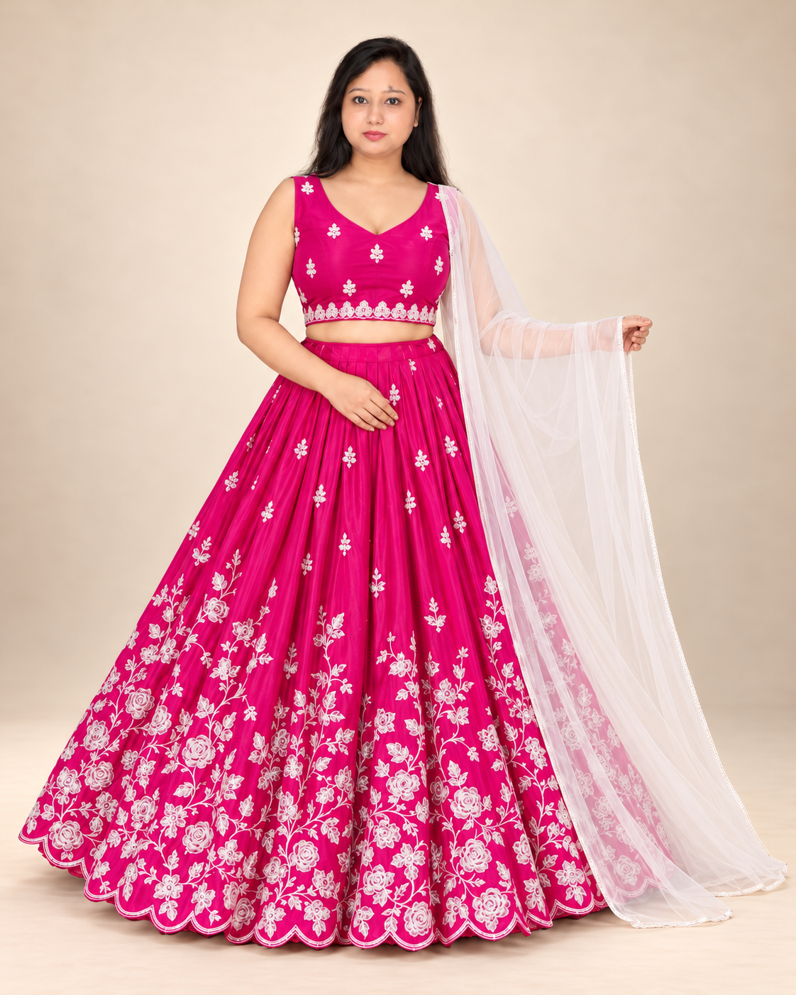 Premium Pink lahnga