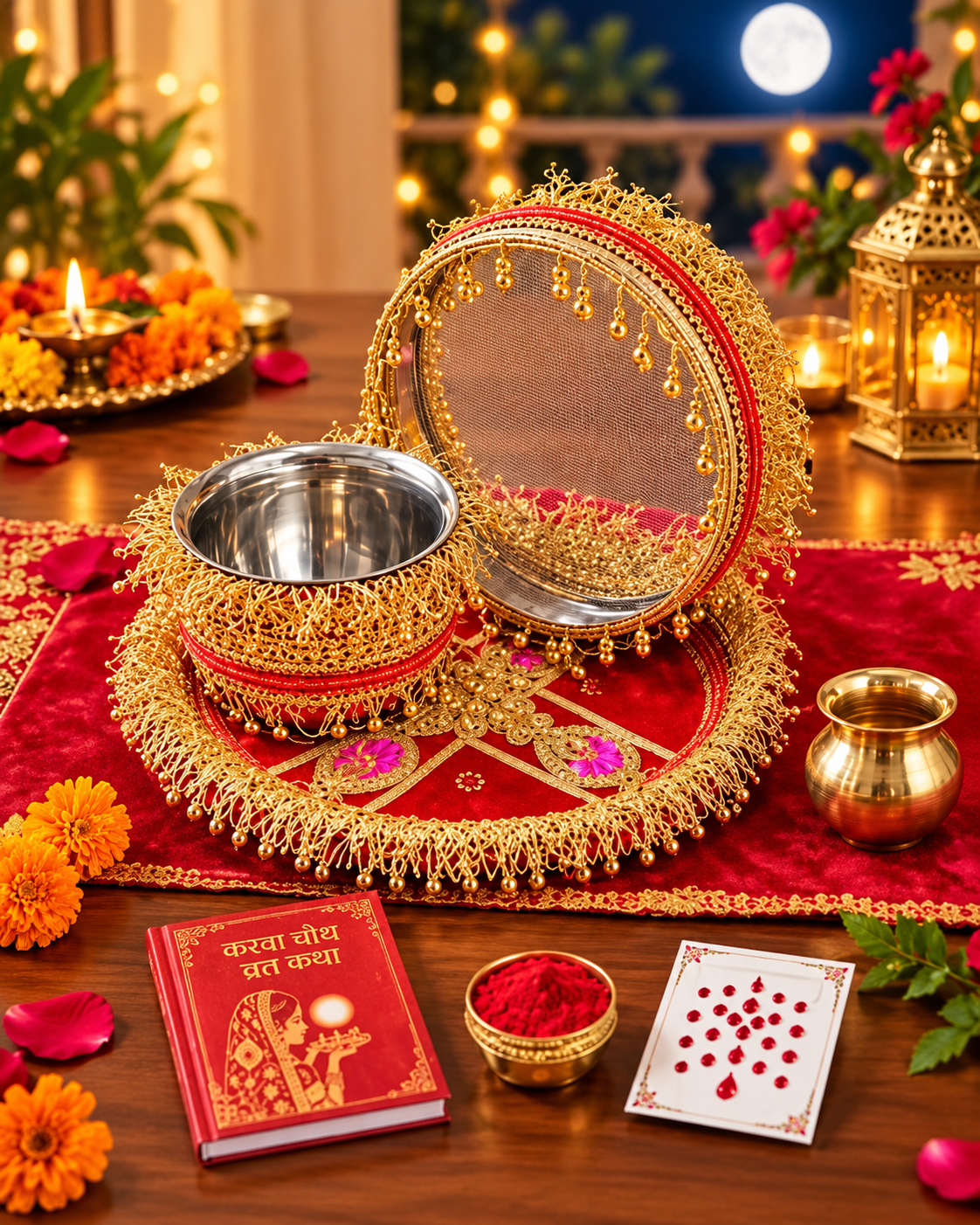 Premium Karwa Chouth Pooja Thali