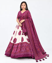 dark purple lahnga