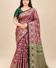 Maroon Saree