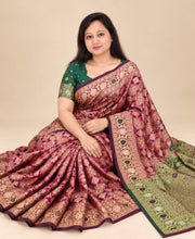 Maroon Saree