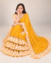 Yellow saree