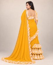 Yellow saree