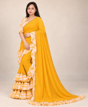 Yellow saree