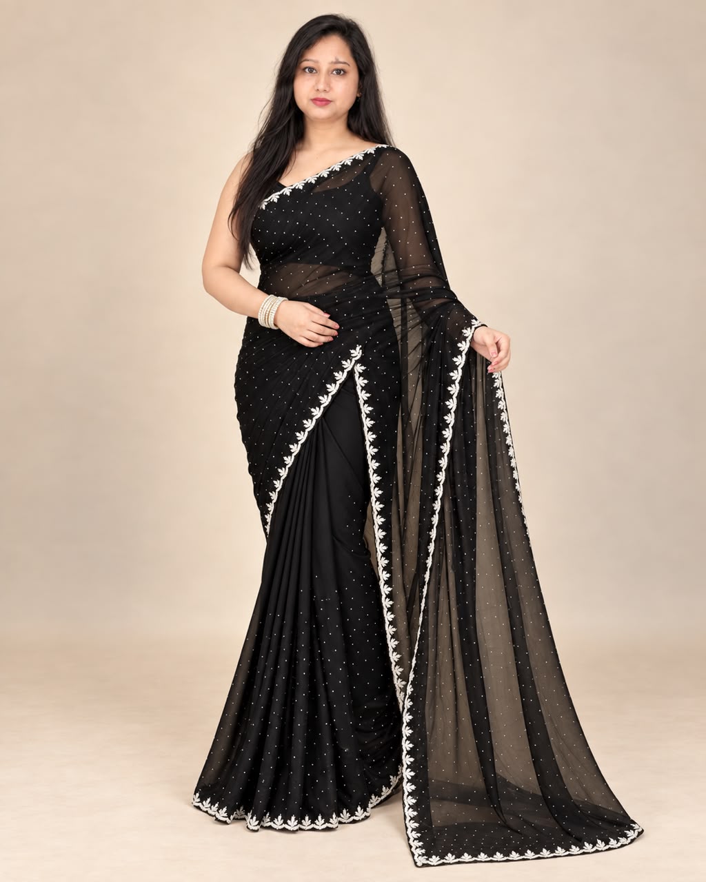 Black saree