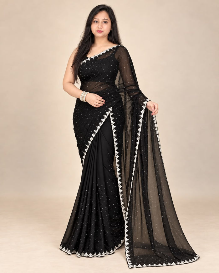 Black saree