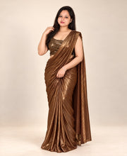Brown saree