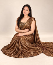 Brown saree