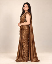 Brown saree