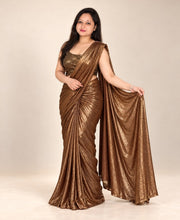 Brown saree