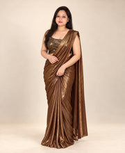 Brown saree