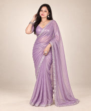 Purple saree