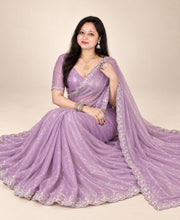 Purple saree
