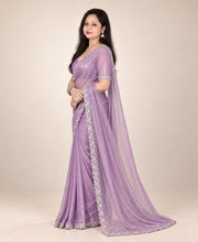 Purple saree