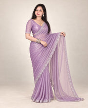 Purple saree