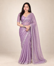 Purple saree