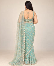 Extra Light blue saree