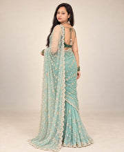 Extra Light blue saree