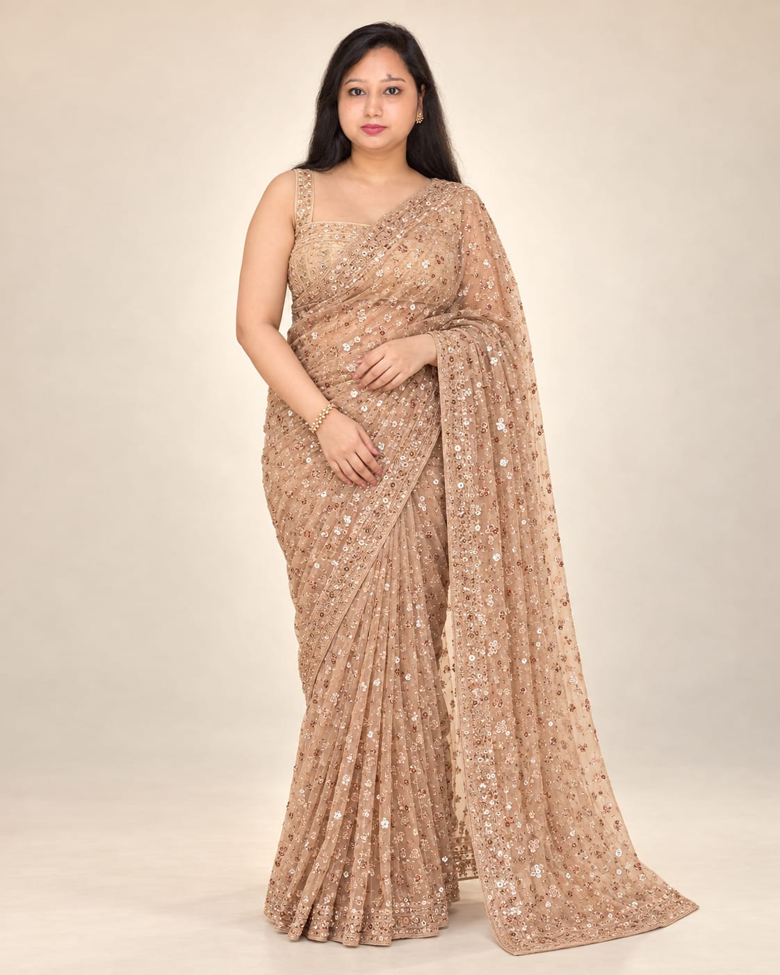 Golden saree