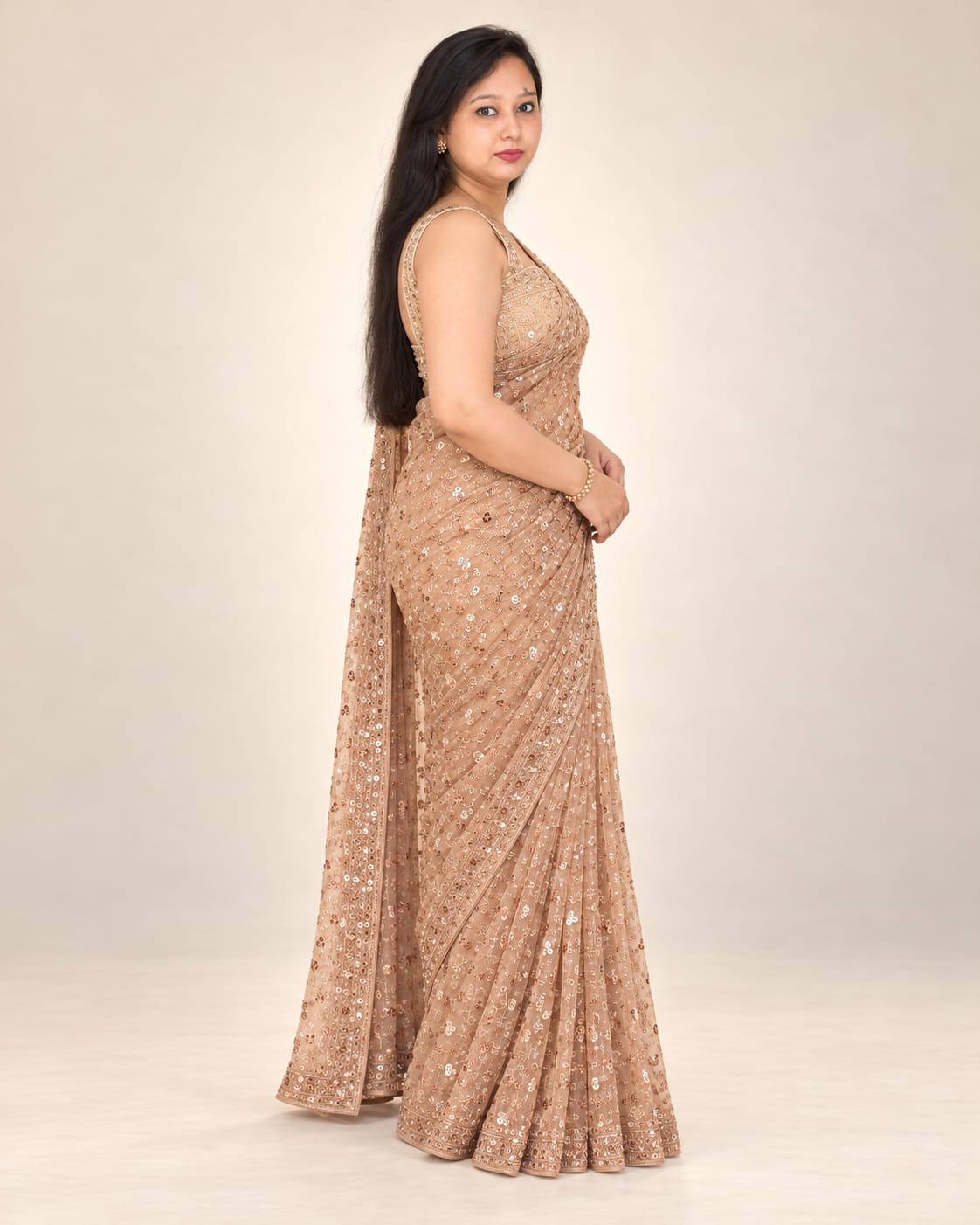 Golden saree