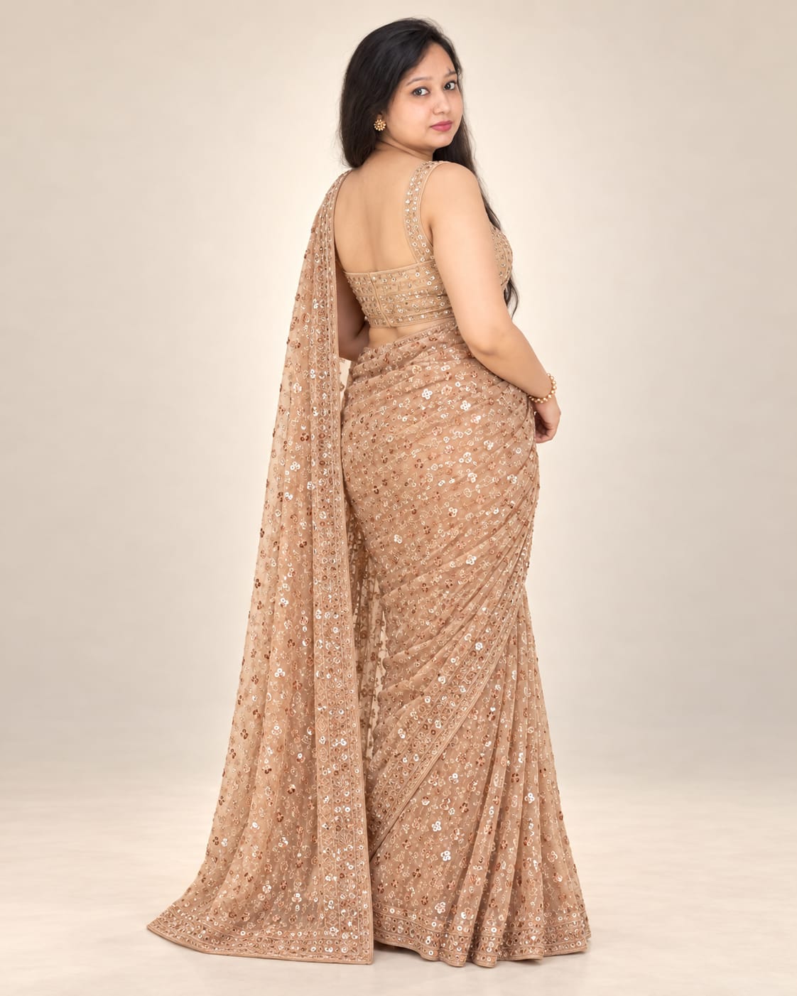 Golden saree