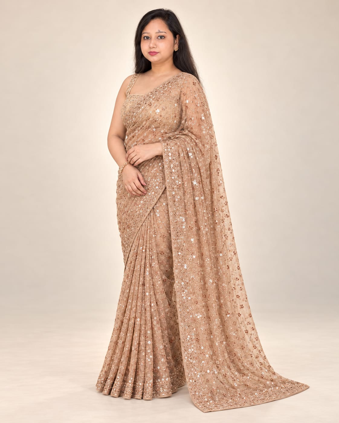 Golden saree