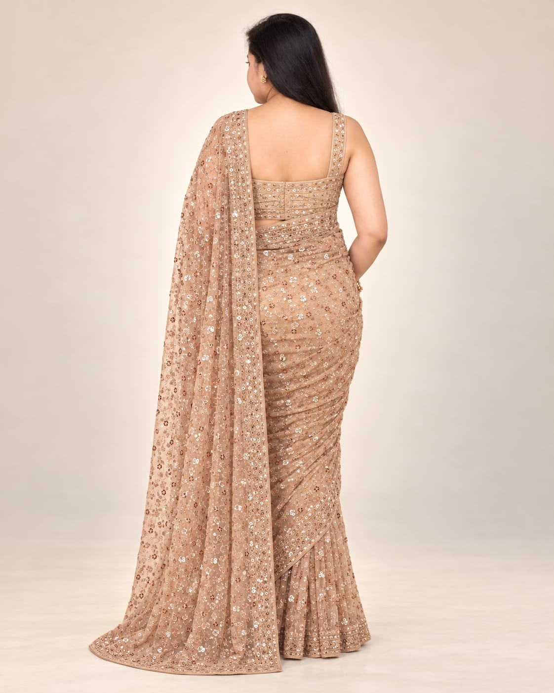 Golden saree