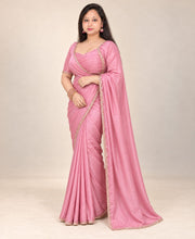 Navratri Pink saree