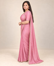 Navratri Pink saree