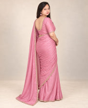 Navratri Pink saree