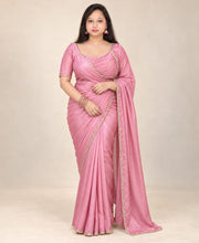 Navratri Pink saree