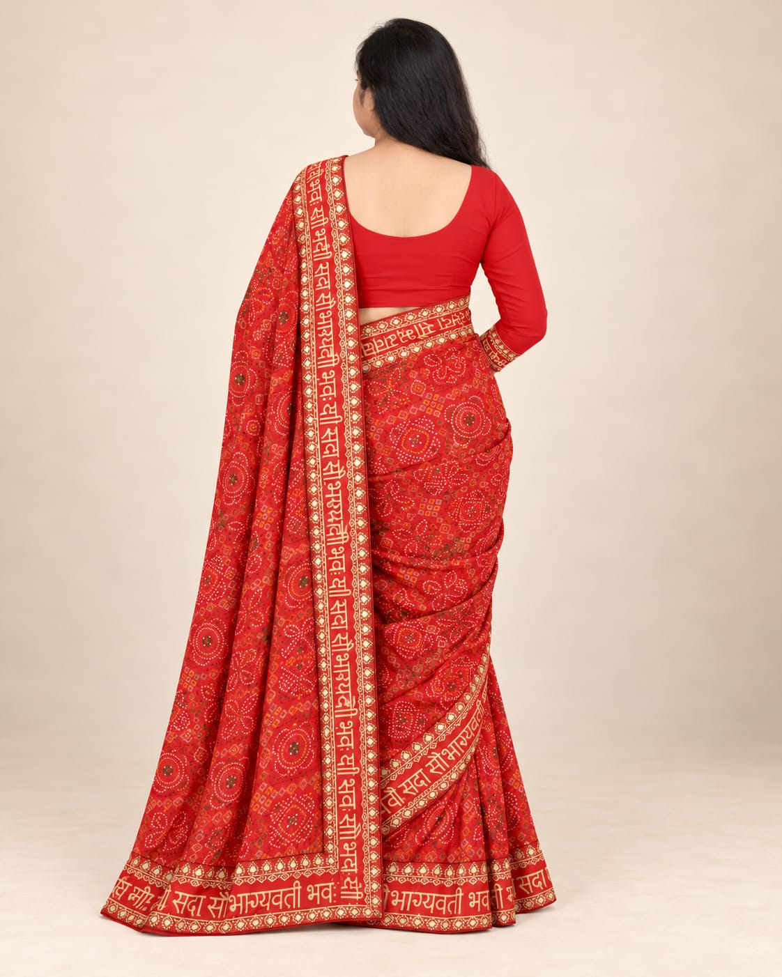 Bandhani saree, Bandhej saree, Lehariya saree