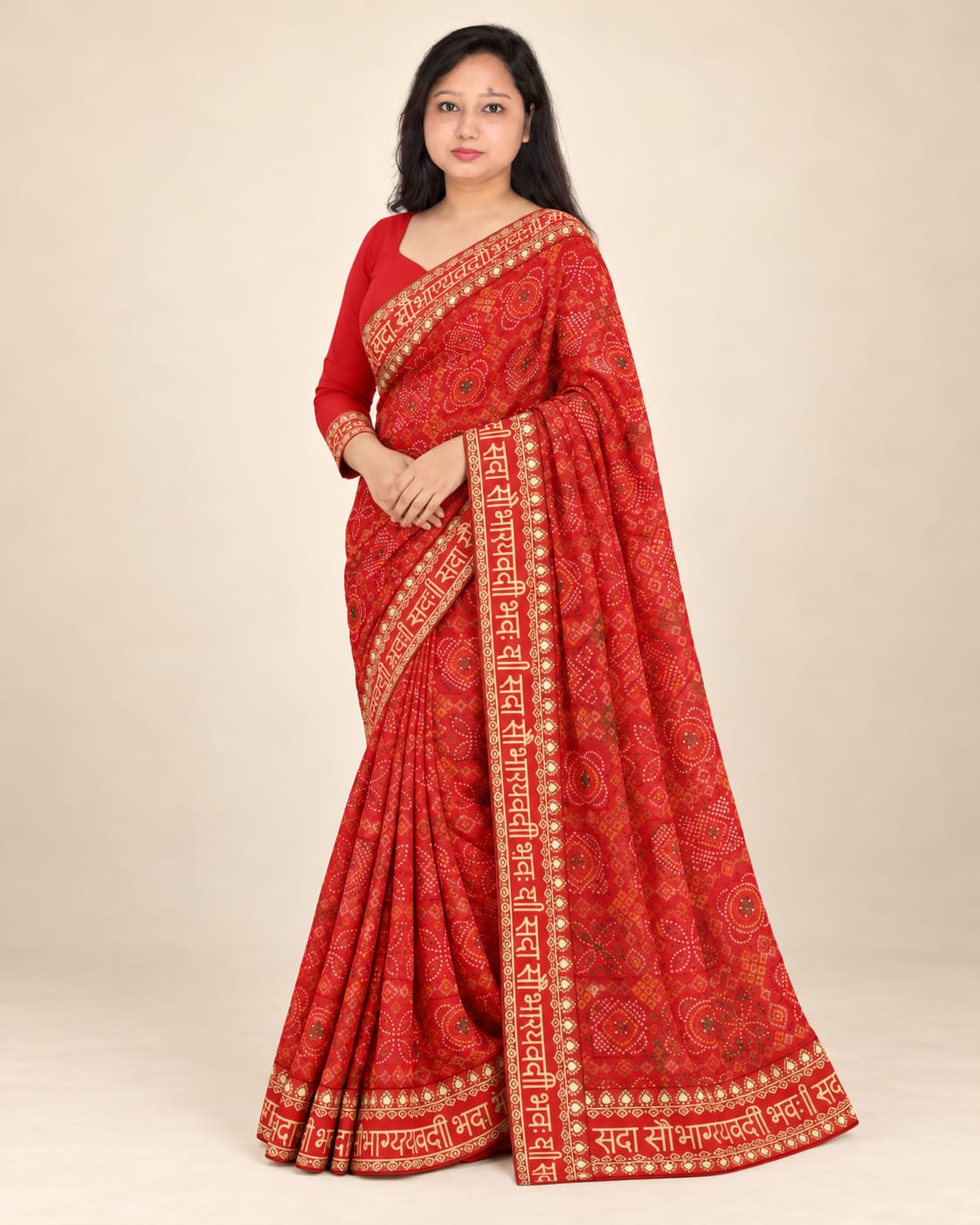Bandhani saree, Bandhej saree, Lehariya saree