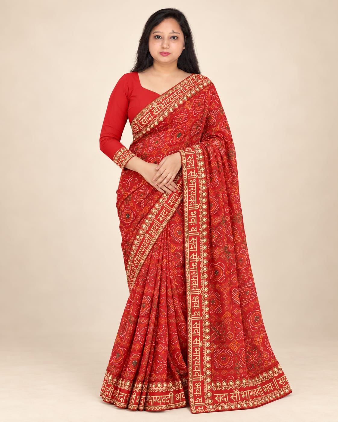 Bandhani saree, Bandhej saree, Lehariya saree