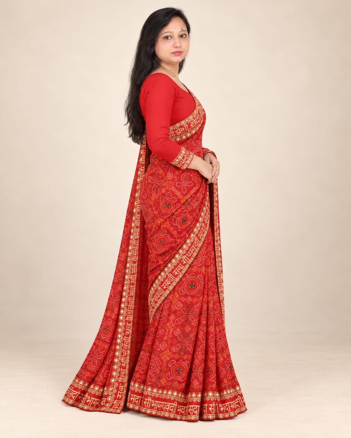 Bandhani saree, Bandhej saree, Lehariya saree
