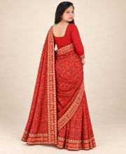 Bandhani saree, Bandhej saree, Lehariya saree
