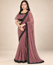 wine pink saree sale