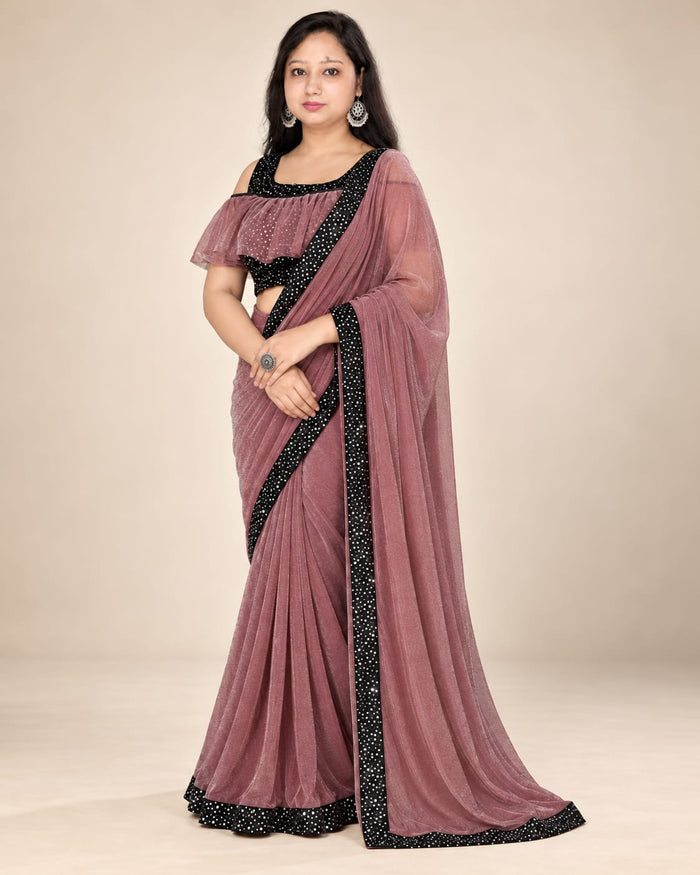 wine pink saree sale