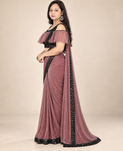 wine pink saree sale
