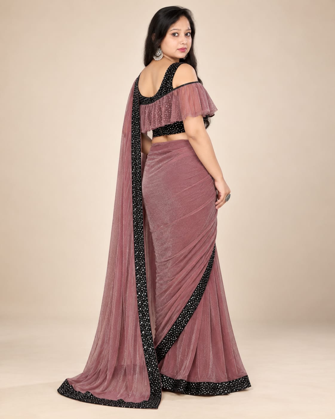 wine pink saree sale