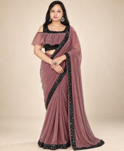 wine pink saree sale