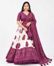 dark purple lahnga